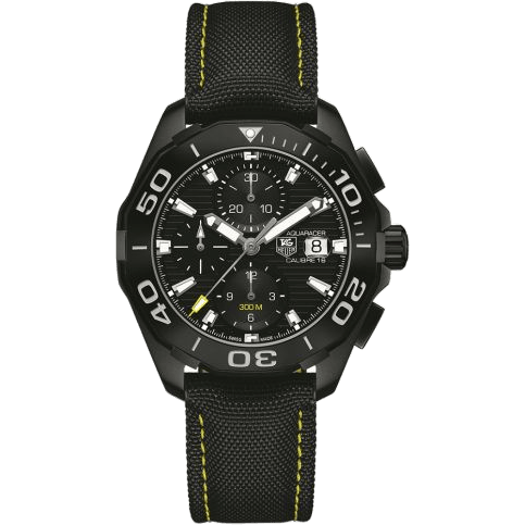 Aquaracer 300M Calibre 16 43 Titanium PVD / Black / Nylon