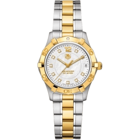 Aquaracer 300M Quartz 32 Stainless Steel / Yellow Gold / MOP / Bracelet