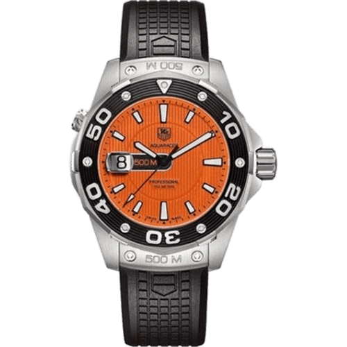 TAG Heuer Aquaracer 500M Quartz 43 Stainless Steel / Orange / Rubber WAJ1113.FT6015