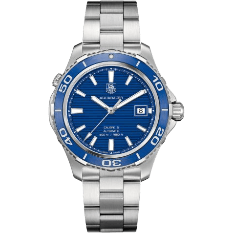 TAG Heuer Aquaracer 500M Calibre 5 41 Stainless Steel / Blue / Bracelet WAK2111.BA0830