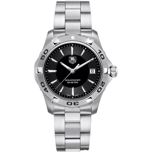 Aquaracer 300M Quartz 39 Stainless Steel / Black / Bracelet