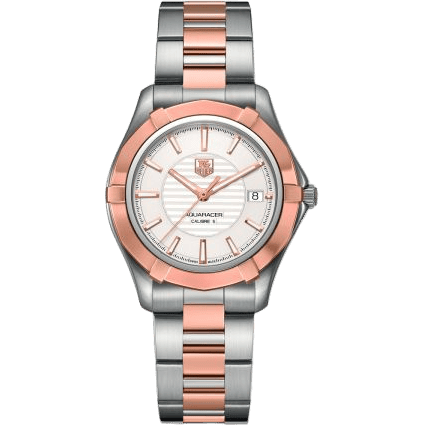 Aquaracer 300M Calibre 5 40 Stainless Steel / Rose Gold / Bracelet