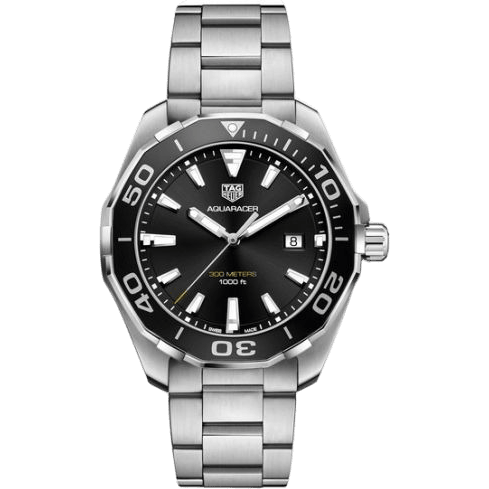 TAG Heuer Aquaracer 300M Quartz 43 Stainless Steel / Black / Bracelet WAY101A.BA0746