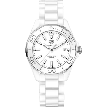 Aquaracer 300M 35 Ceramic / White / Bracelet