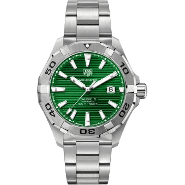 Aquaracer 300M Calibre 5 43 Stainless Steel / Green / Bracelet