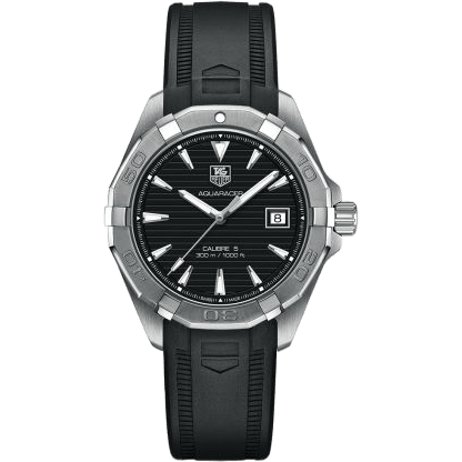 Aquaracer 300M Calibre 5 40.5 Stainless Steel / Black / Rubber