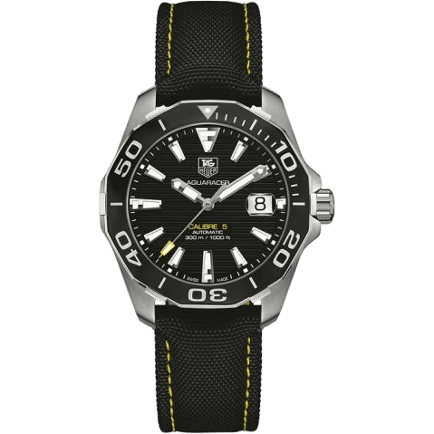 Aquaracer 300M Calibre 5 41 Stainless Steel / Black / Nylon