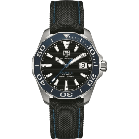 Aquaracer 300M Calibre 5 41 Stainless Steel / Blue / Nylon