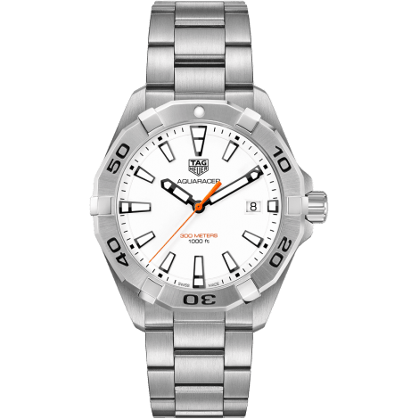 TAG Heuer Aquaracer Quartz 300M 41 Stainless Steel / White / Bracelet WBD1111.BA0928