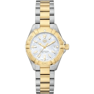 TAG Heuer Aquaracer 300M Quartz 27 Stainless Steel / Yellow Gold / MOP / Bracelet WBD1420.BB0321