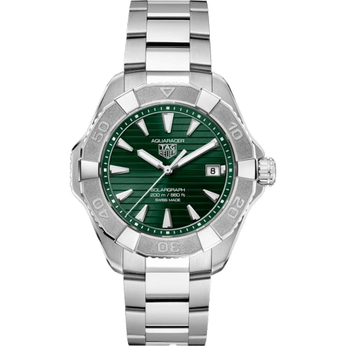 TAG Heuer Aquaracer Professional 200 Solargraph 40 Stainless Steel / Green / Bracelet WBP1118.BA0047