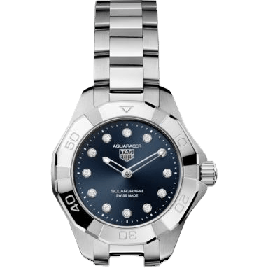 TAG Heuer Aquaracer Professional 100 Solargraph 28 Stainless Steel / Blue - Diamond WBP141E.BA0049