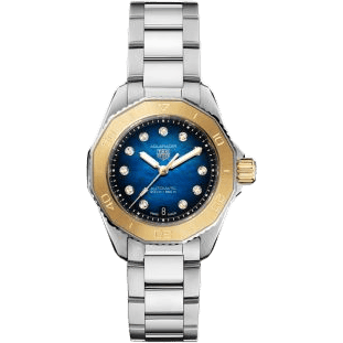 TAG Heuer Aquaracer Professional 200 Automatic 30 Stainless Steel - Yellow Gold / Blue / Bracelet WBP2450.BA0622