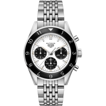 Autavia Heuer 02 Stainless Steel / Panda / Harrods
