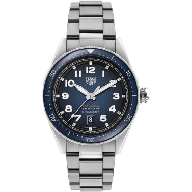 Autavia Isograph Calibre 5 Stainless Steel / Blue / Bracelet