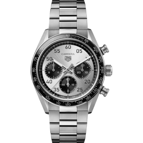 Carrera Chronograph Sport Stainless Steel / Silver / Bracelet