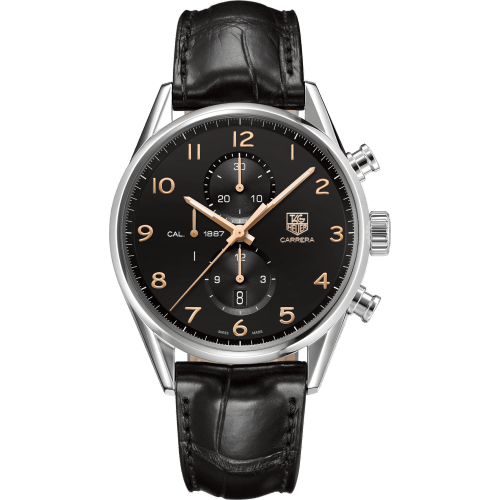 TAG Heuer Carrera Calibre 1887 43 Stainless Steel / Black / Alligator CAR2014.FC6235