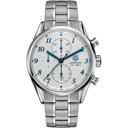TAG Heuer Carrera Calibre 1887 41 Stainless Steel / Silver - Heritage / Bracelet CAR2114.BA0724