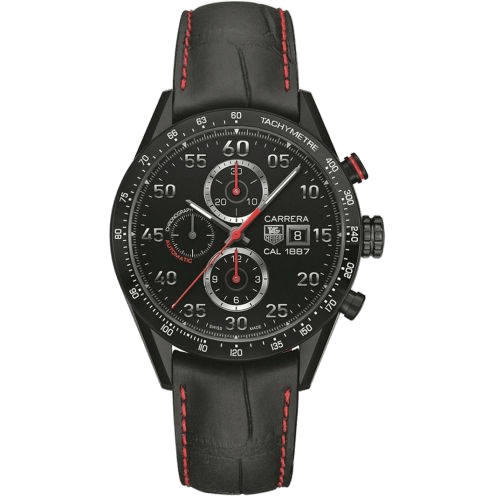 TAG Heuer Carrera Calibre 1887 43 Titanium / Black / Alligator / Racing CAR2A80.FC6237