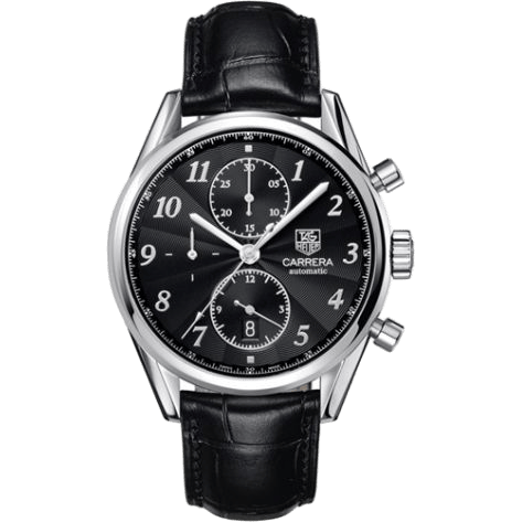 Carrera Calibre 16 41 Heritage Stainless Steel / Black / Alligator