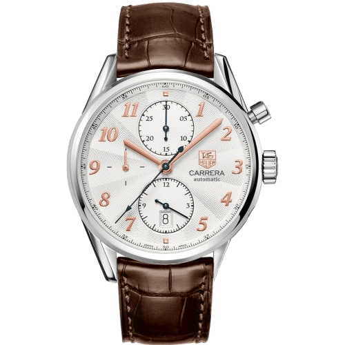 Carrera Calibre 16 41 Heritage Stainless Steel / Silver / Alligator