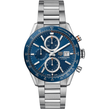 Carrera Calibre 16 41 Stainless Steel / Blue / Bracelet