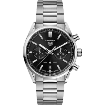 Carrera Calibre Heuer 02 42 Stainless Steel / Black / Bracelet