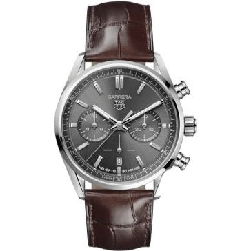 TAG Heuer Carrera Calibre Heuer 02 42 Stainless Steel / Grey / Strap CBN2012.FC6483