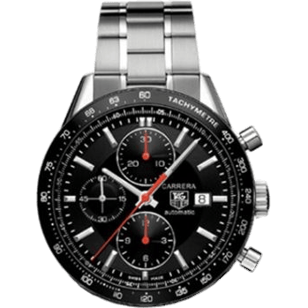 Carrera Calibre 16 41 Stainless Steel / Black / Bracelet