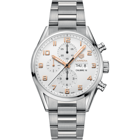 Calibre 16 Day Date 43 Stainless Steel / Silver / Bracelet
