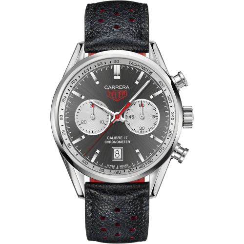 TAG Heuer Carrera Calibre 17 41 Stainless Steel / Grey / Calf CV5110.FC6310