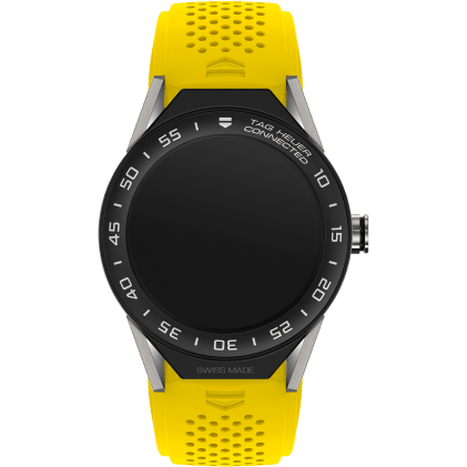 Carrera Connected Modular 45 Titanium / Ceramic / Yellow Rubber