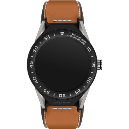 Carrera Connected Modular 45 Titanium / Ceramic / Brown Calf