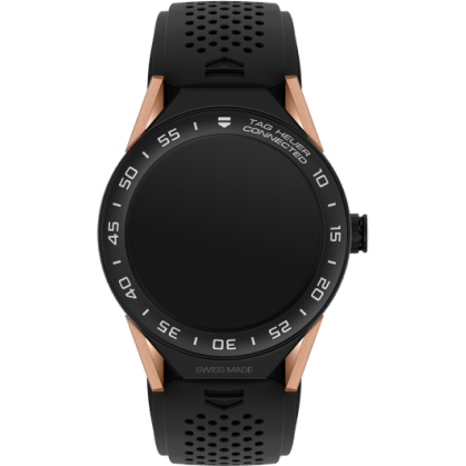 Carrera Connected Modular 45 Black Titanium / Rose Gold / Ceramic / Black Rubber