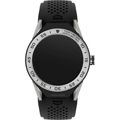 Carrera Connected Modular 45 Titanium / Stainless Steel / Black Rubber