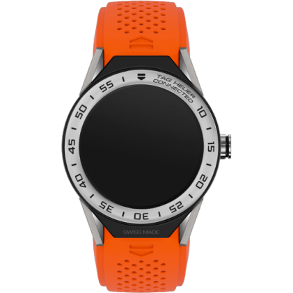 Carrera Connected Modular 45 Titanium / Stainless Steel / Orange Rubber