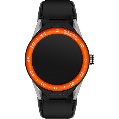 Carrera Connected Modular 45 Titanium / Orange Aluminum / Black Calf