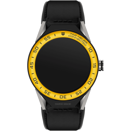Carrera Connected Modular 45 Titanium / Yellow Aluminum / Black Calf