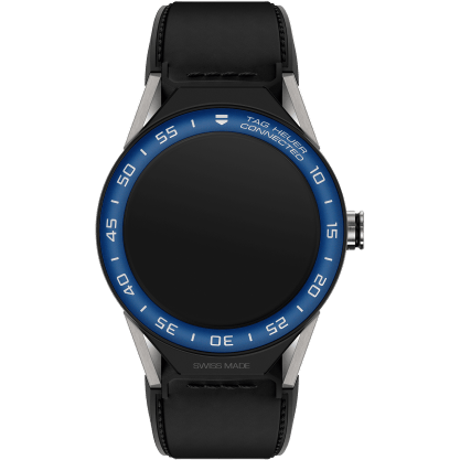 Carrera Connected Modular 45 Titanium / Blue Aluminum / Black Calf