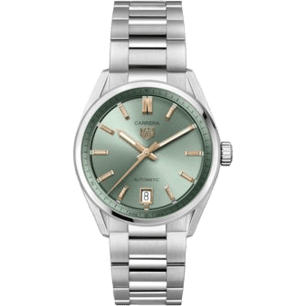 Carrera Date 36 Stainless Steel / Green