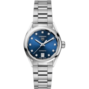 Carrera Automatic 29 Stainless Steel / Blue - Diamond / Bracelet