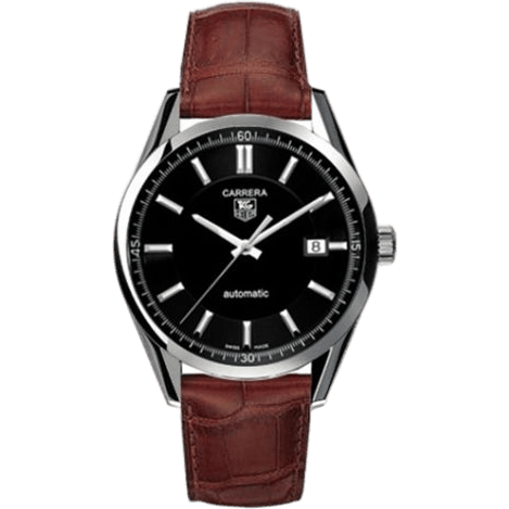 TAG Heuer Carrera Calibre 5 39 Stainless Steel / Black / Alligator WV211B.FC6181