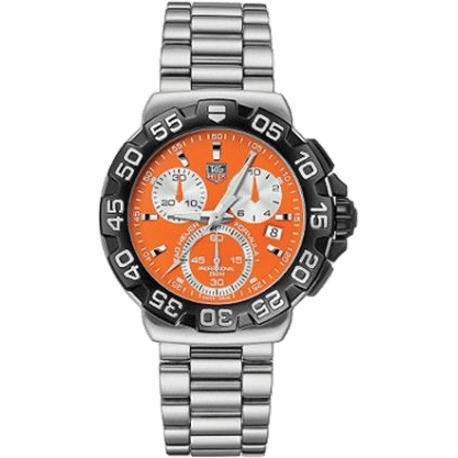 TAG Heuer Formula 1 Quartz Chronograph 41 Stainless Steel / Orange / Bracelet CAH1113.BA0850
