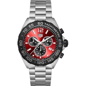 Formula 1 Quartz Chronograph Stainless Steel / Red / Bracelet