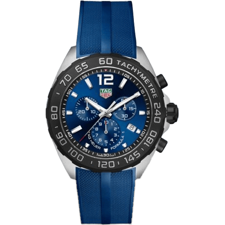 Formula 1 Chronograph Quartz 43 Stainless Steel / Blue / Rubber