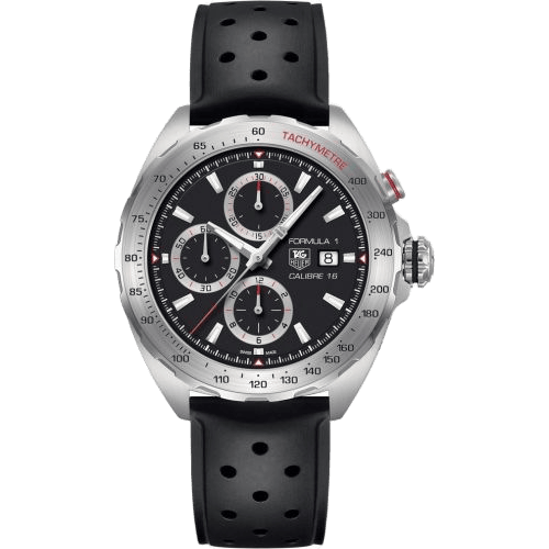Formula 1 Calibre 16 44 Stainless Steel / Black / Rubber