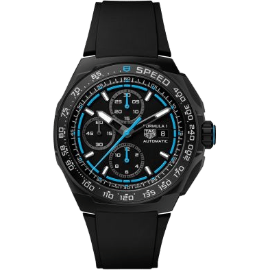 Formula 1 Automatic Chronograph 44 DLC / Black - Blue / Rubber