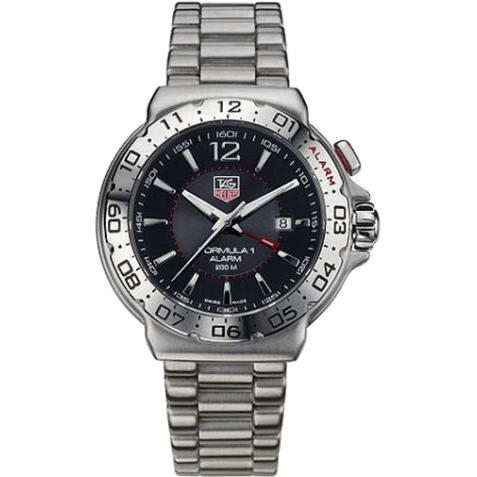 TAG Heuer Formula 1 Quartz Alarm 41 Stainless Steel / Black / Bracelet WAC111A.BA0850