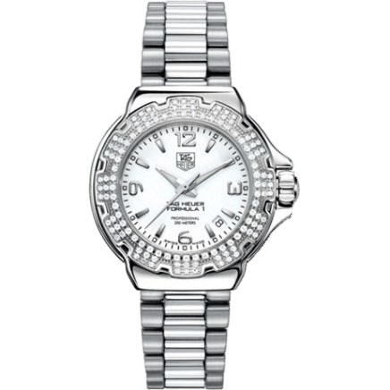 TAG Heuer Formula 1 Quartz 37 Stainless Steel / Diamond / White / Bracelet WAC1215.BA0852
