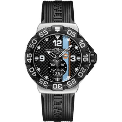 Formula 1 Big Date 44 Stainless Steel / Gulf / Rubber